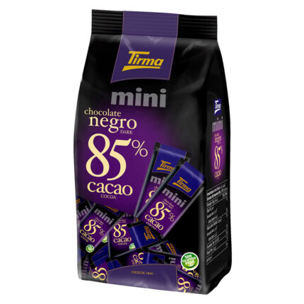 Tirma קוביות שוקולד ללא סוכר 85% קקאו – 210 גרם
